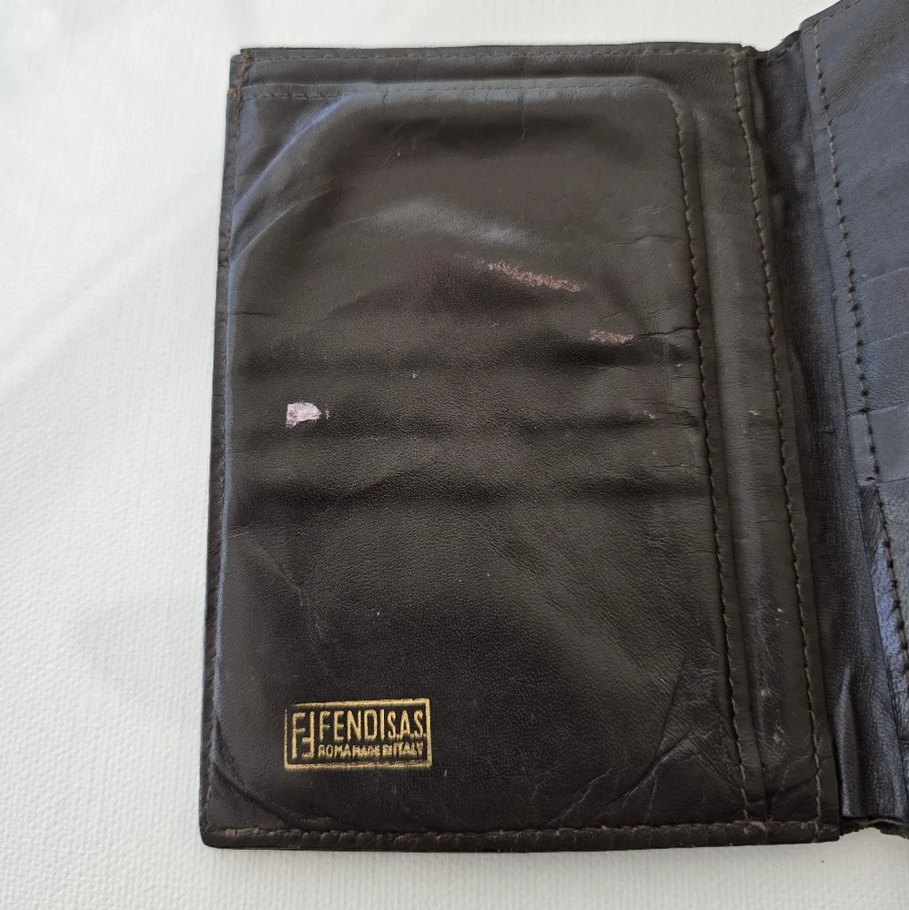 Fendi Zucca Logo Bifold Wallet